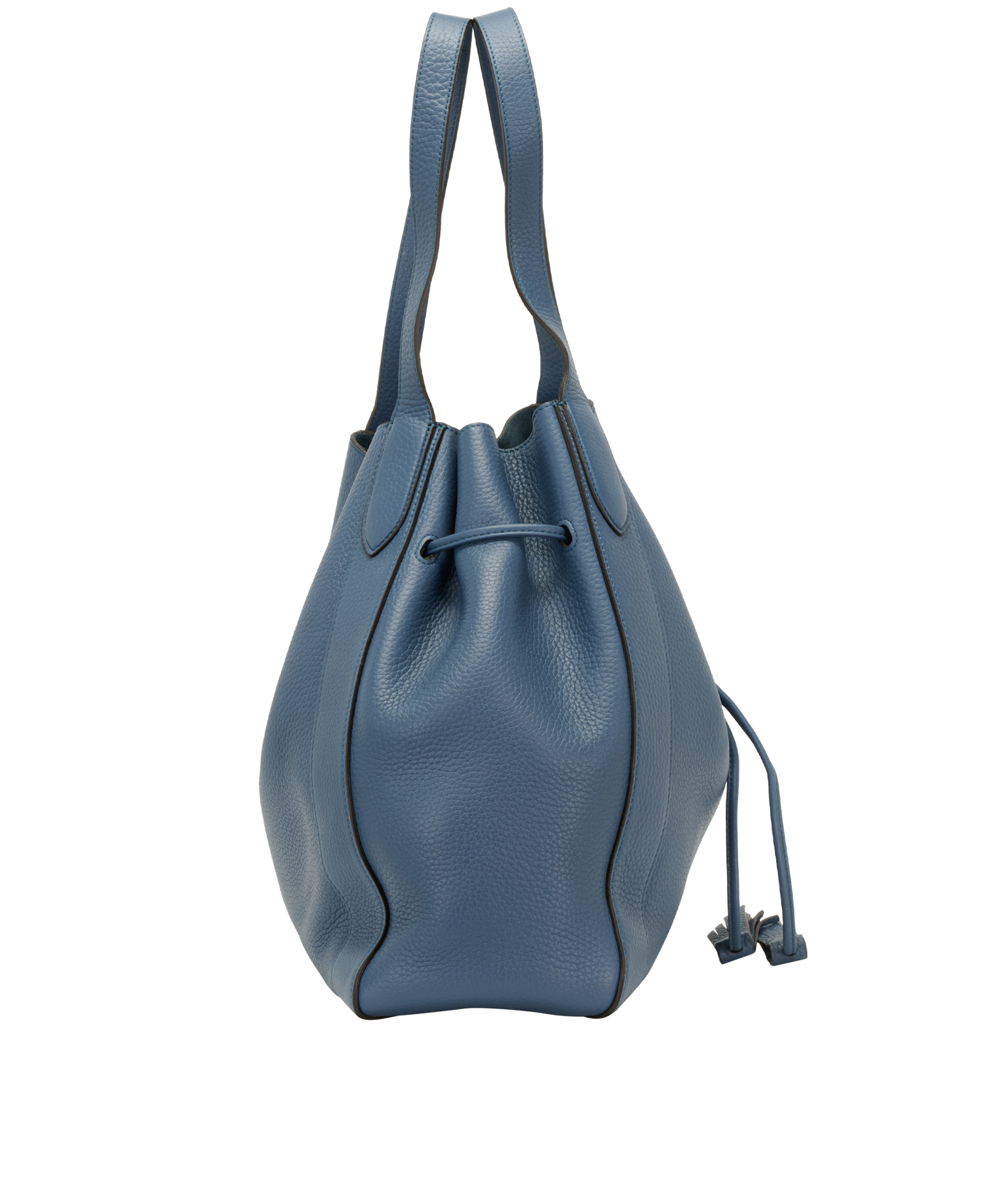 Millie Tote, &pound;450, Handbags, Blue, Leather, Side view